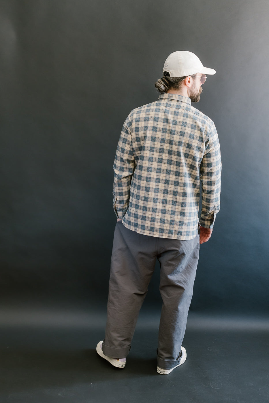 Lot 3060-O - Pullover Flannel Shirt One-Wash - H-1 Navy