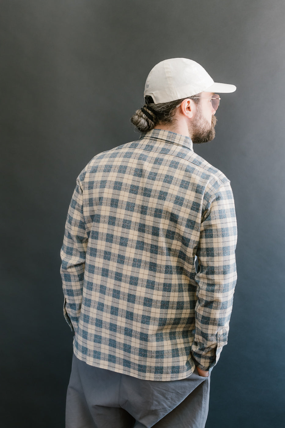 Lot 3060-O - Pullover Flannel Shirt One-Wash - H-1 Navy