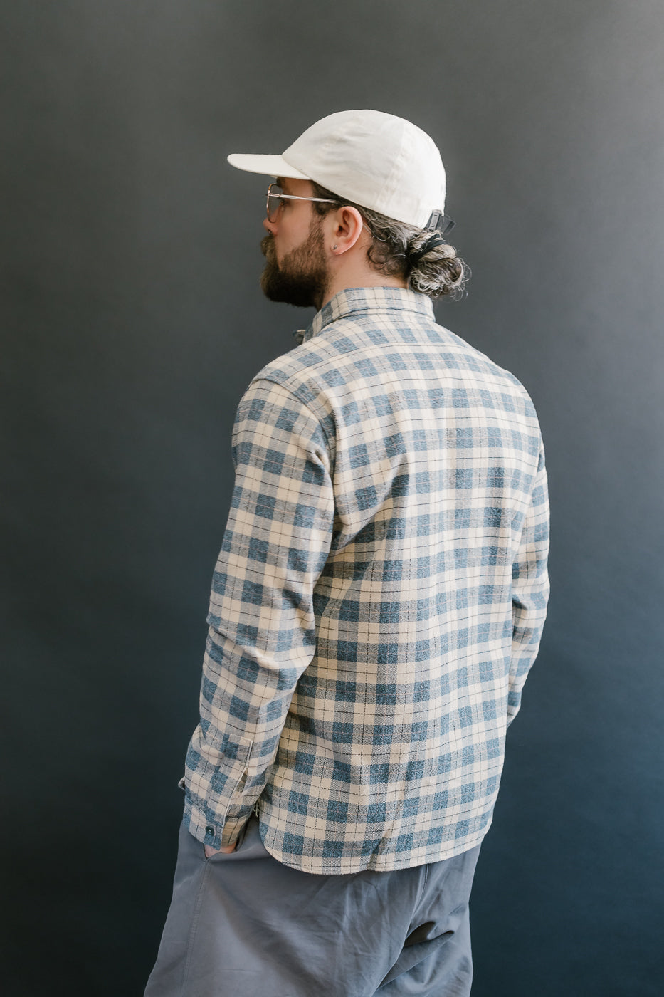 Lot 3060-O - Pullover Flannel Shirt One-Wash - H-1 Navy