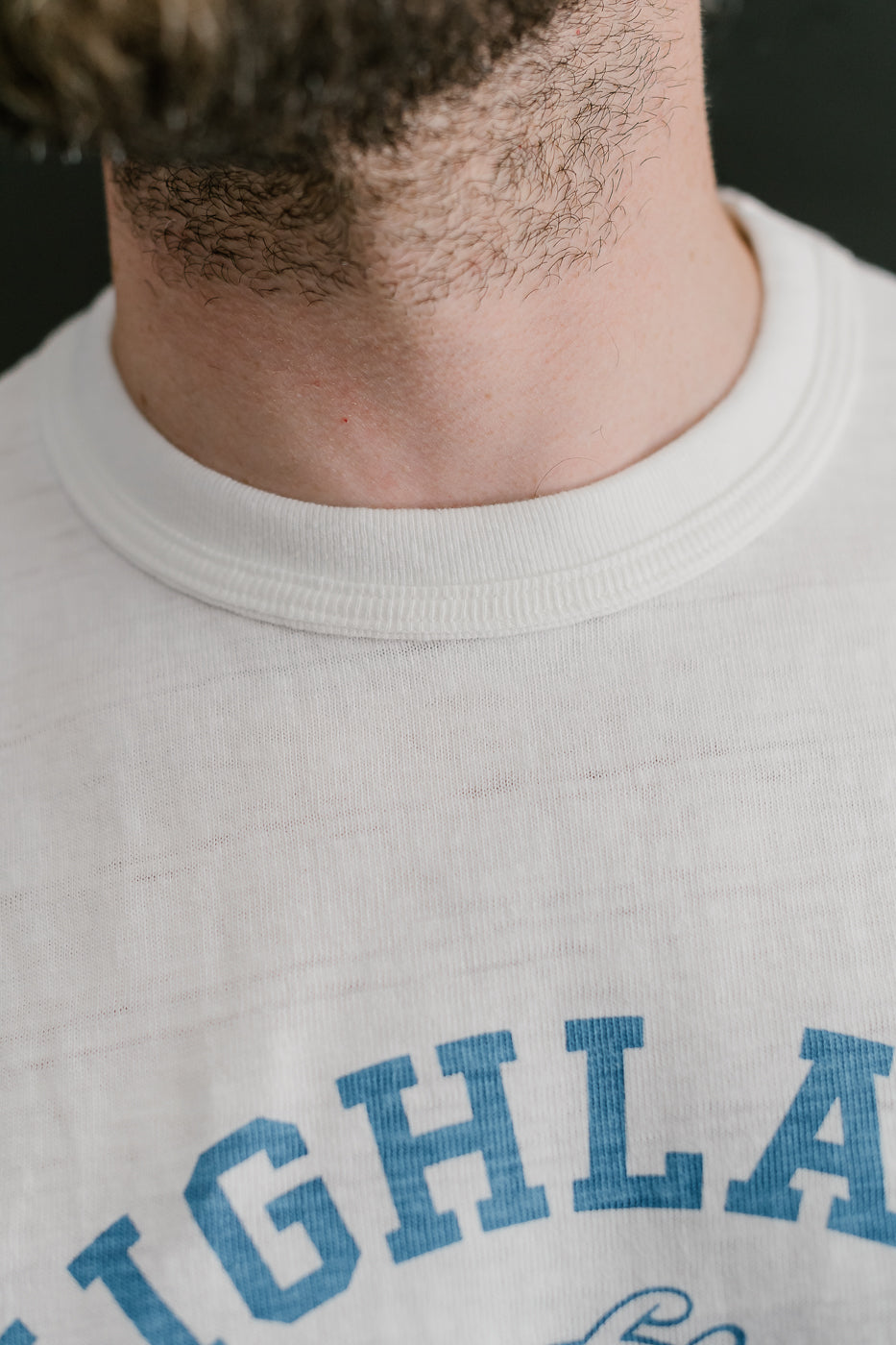 Lot 4601 - Highland Print T-Shirt - Off White, Blue