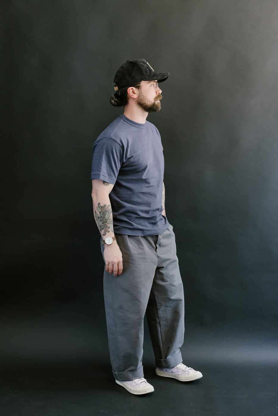 Lot 4601 - Slubby Cotton T-Shirt - Eggplant
