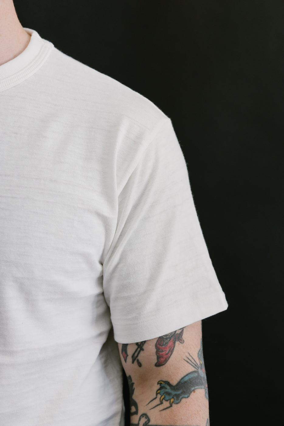 Lot 4601 - Slubby Cotton T-Shirt - Off White