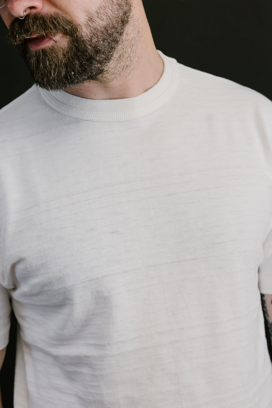 Lot 4601 - Slubby Cotton T-Shirt - Off White