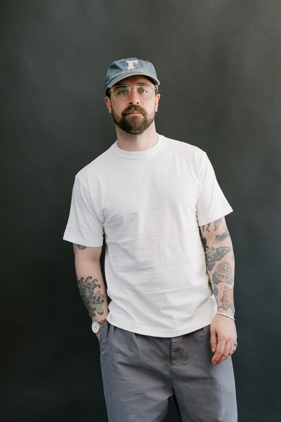 Lot 4601 - Slubby Cotton T-Shirt - Off White