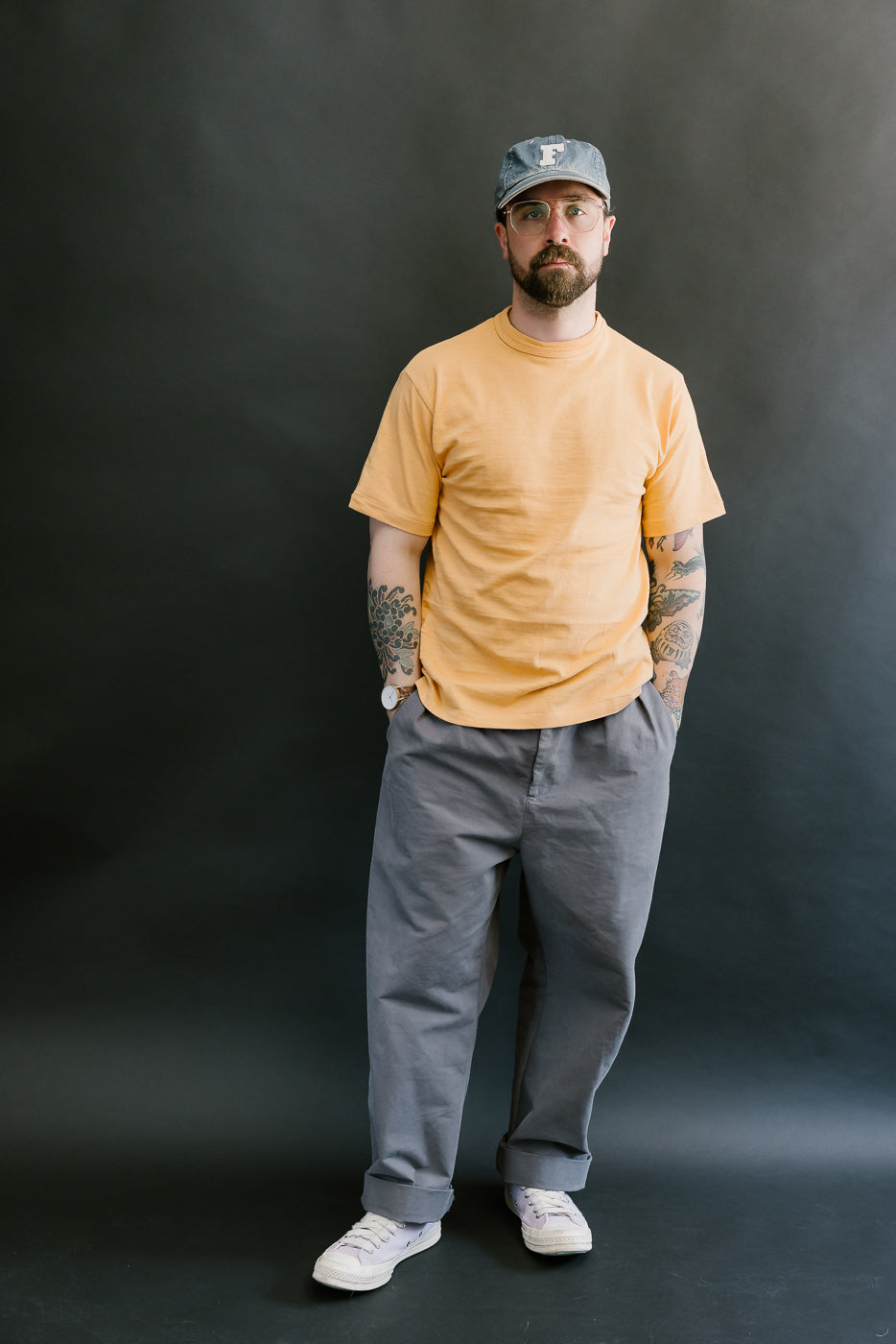 Lot 4601 - Slubby Cotton T-Shirt - Orange