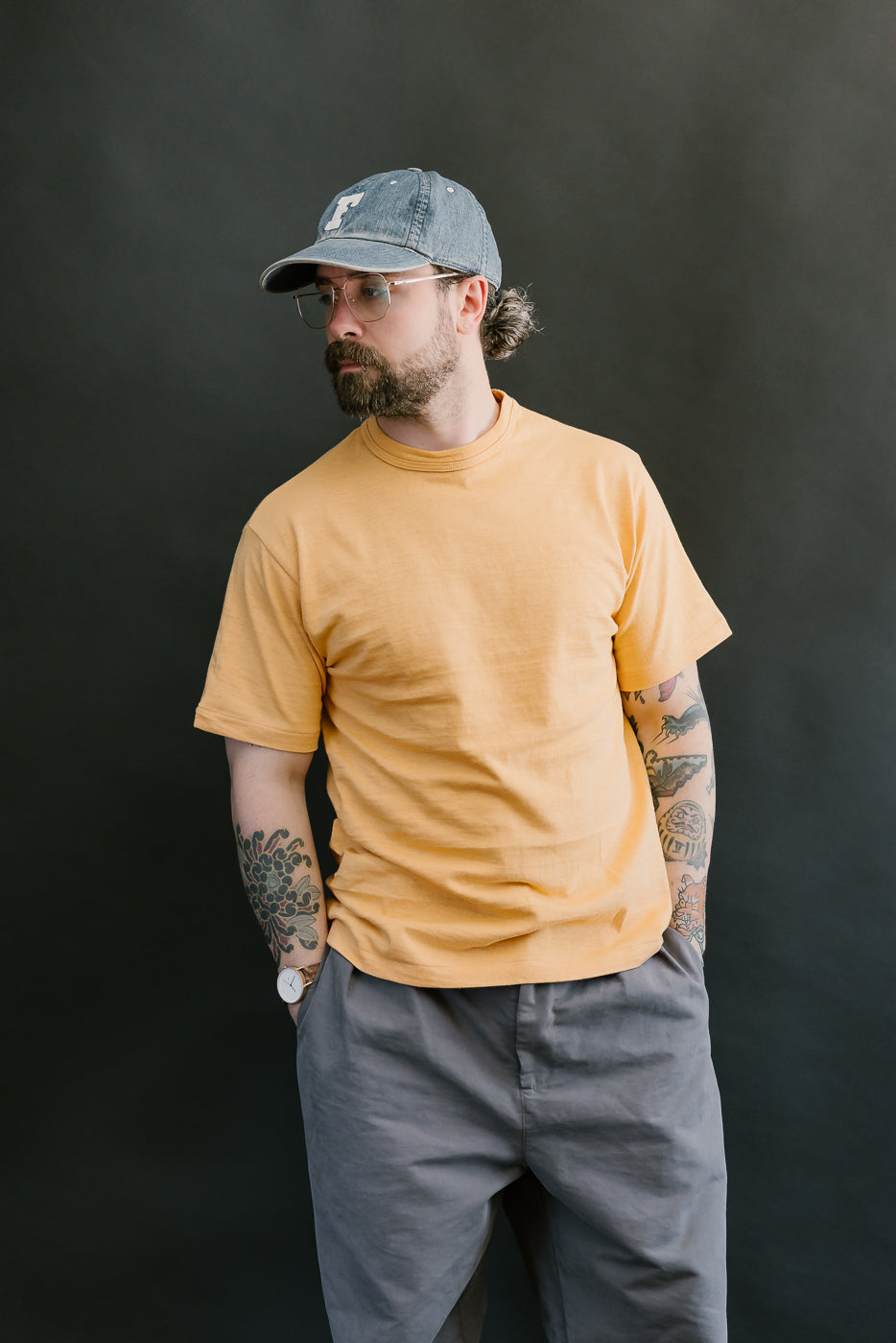 Lot 4601 - Slubby Cotton T-Shirt - Orange