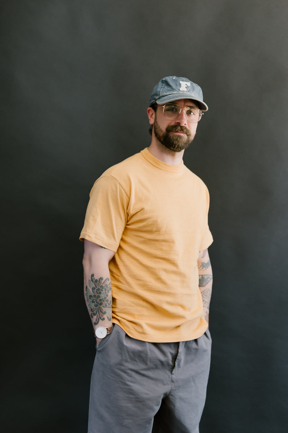 Lot 4601 - Slubby Cotton T-Shirt - Orange