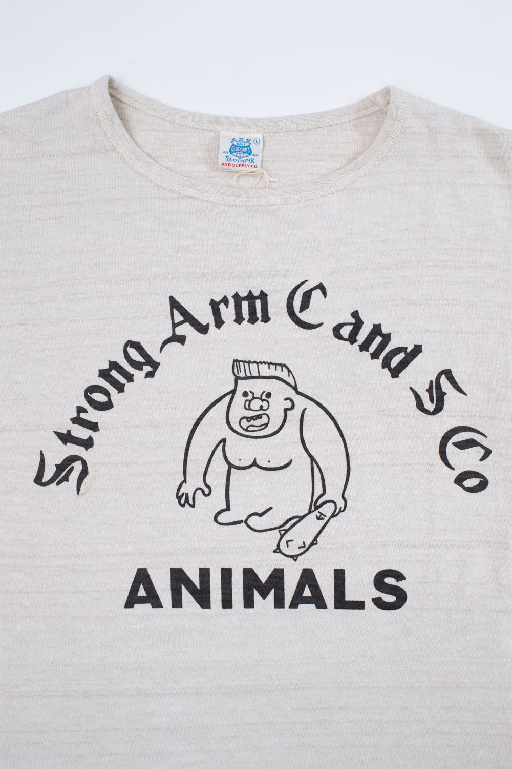 Lot JG-CS05 - Animals Slubby T-Shirt - Beige