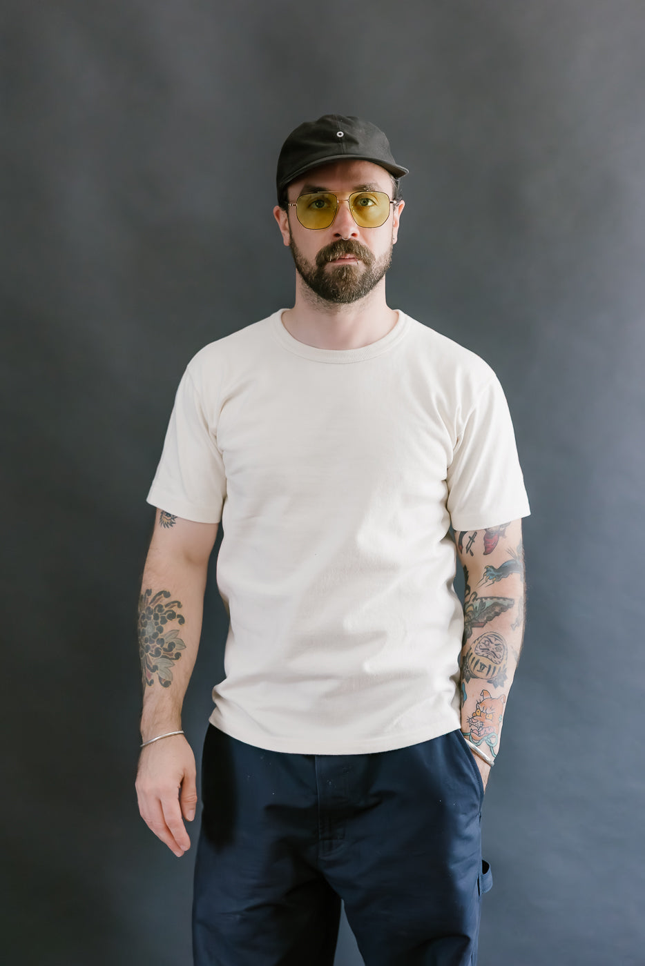 Double Heavyweight Crewneck T-Shirt - Ecru