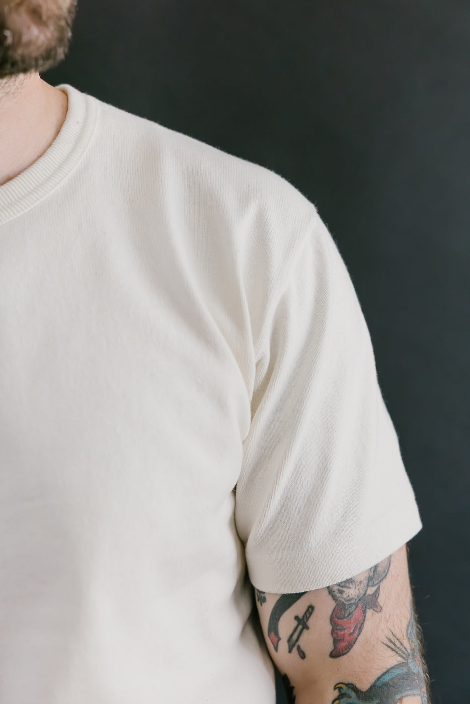 Double Heavyweight Crewneck T-Shirt - Ecru