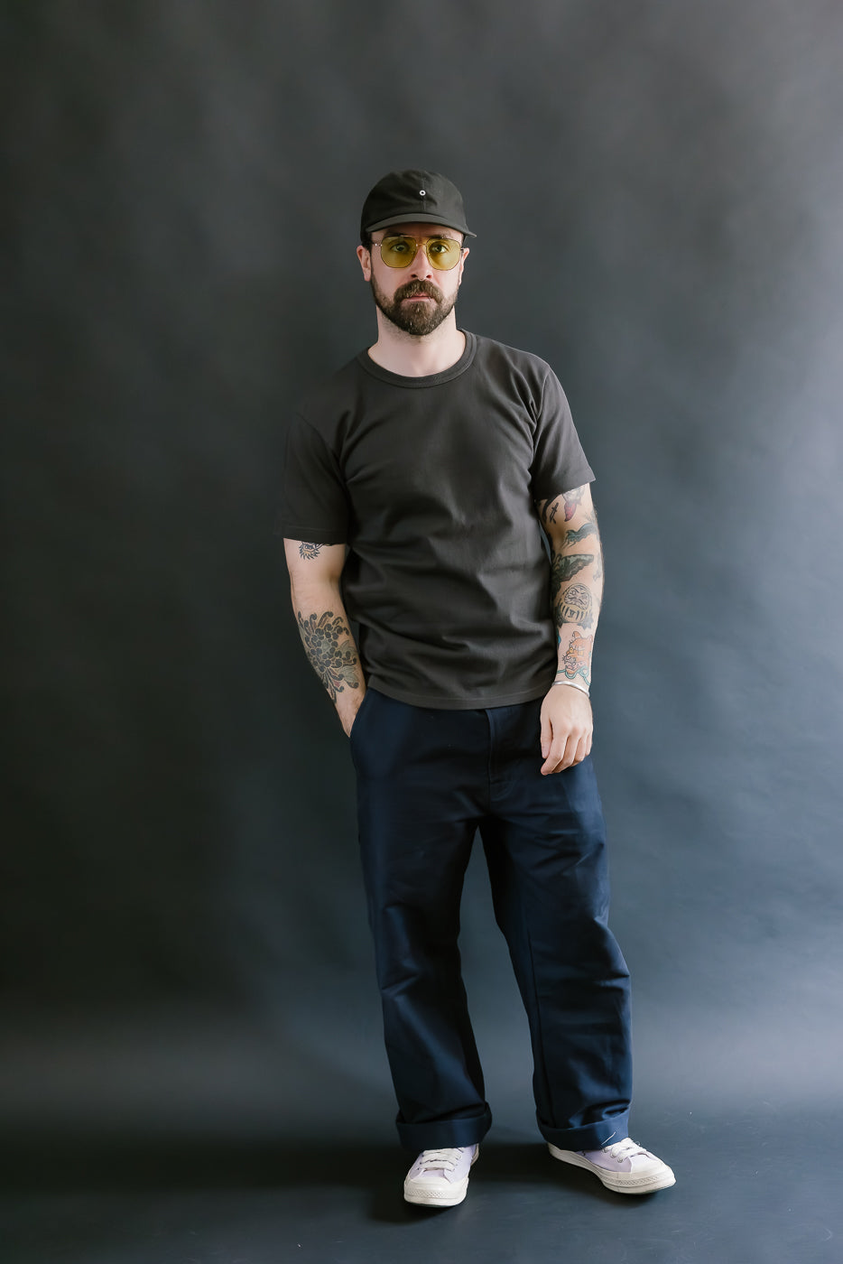 Double Heavyweight Crewneck T-Shirt - Sumi