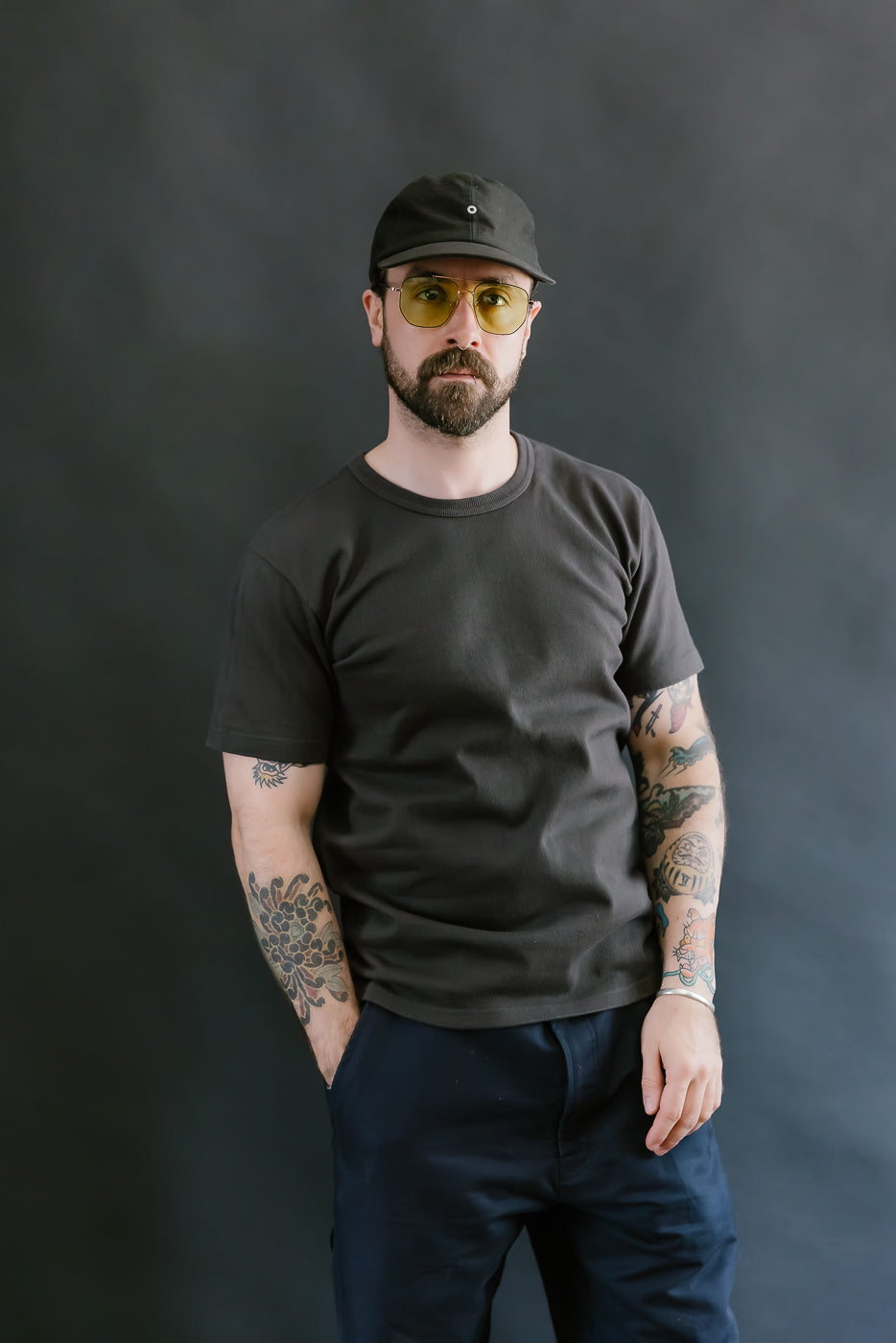 Double Heavyweight Crewneck T-Shirt - Sumi