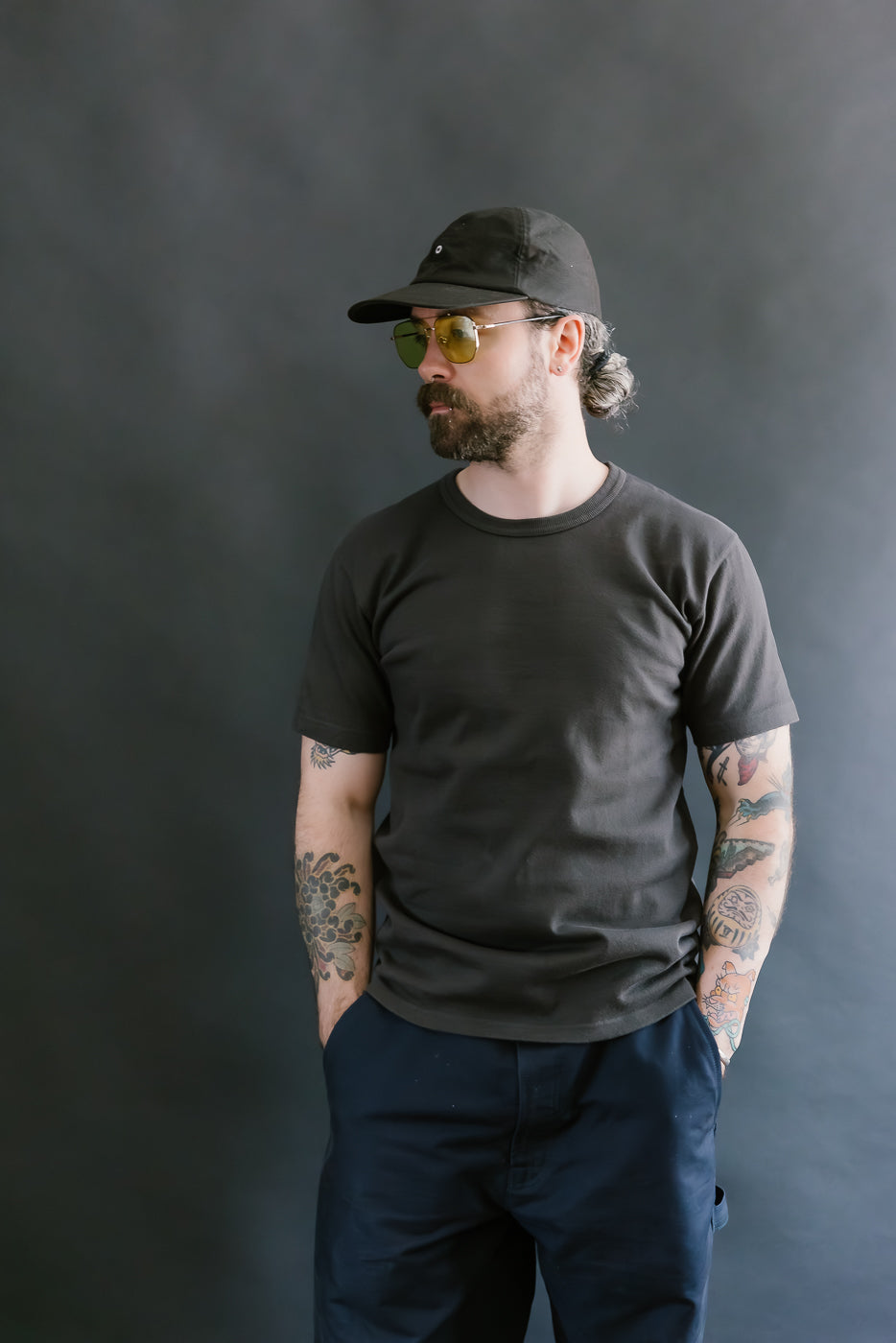 Double Heavyweight Crewneck T-Shirt - Sumi