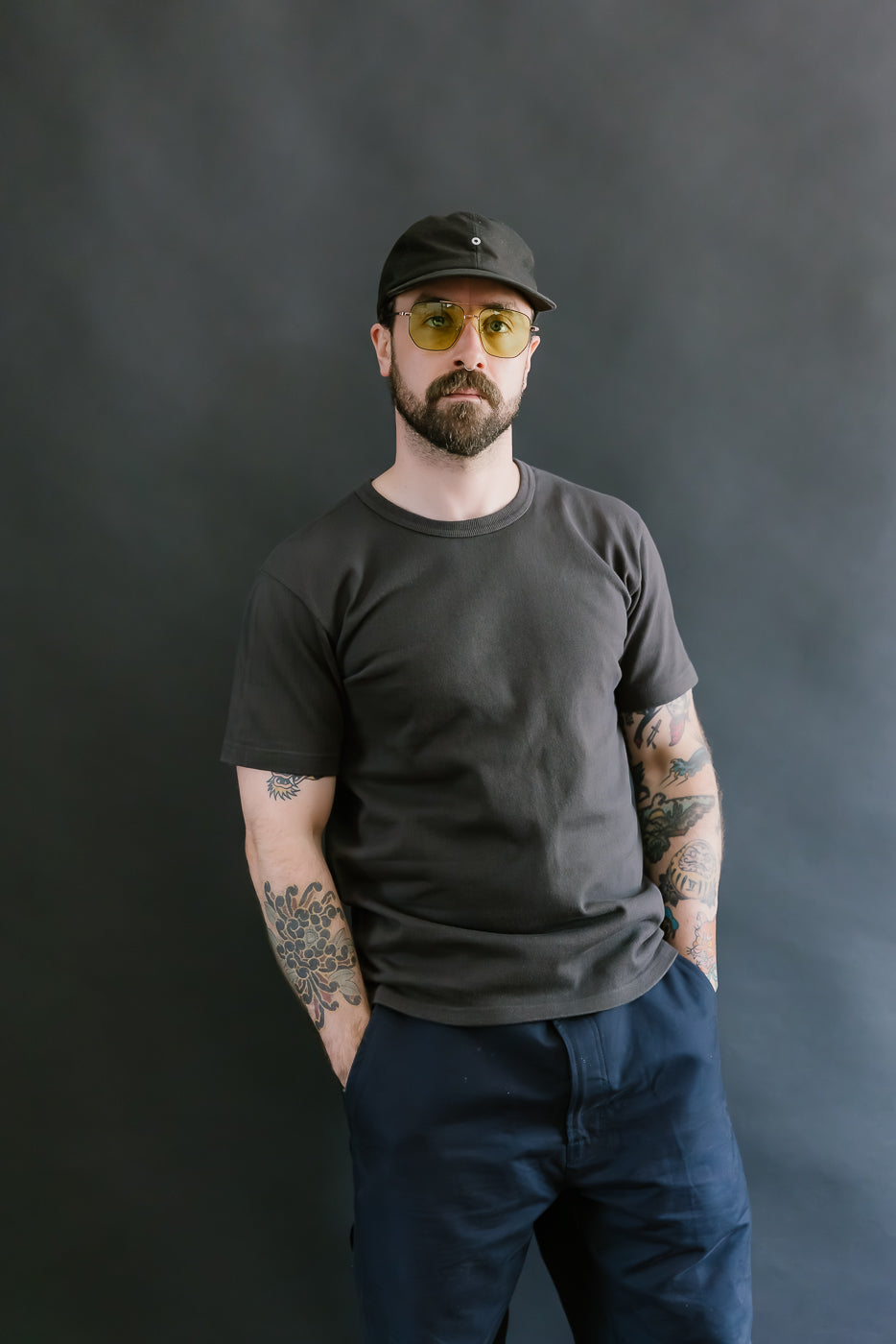 Double Heavyweight Crewneck T-Shirt - Sumi