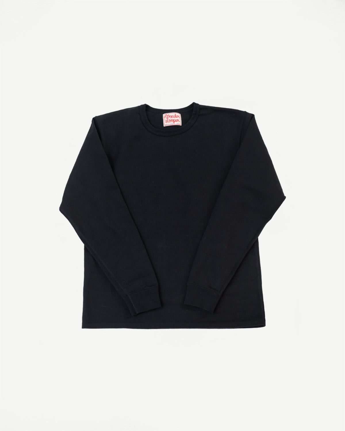 Double Heavyweight Long Sleeve T-Shirt - Black