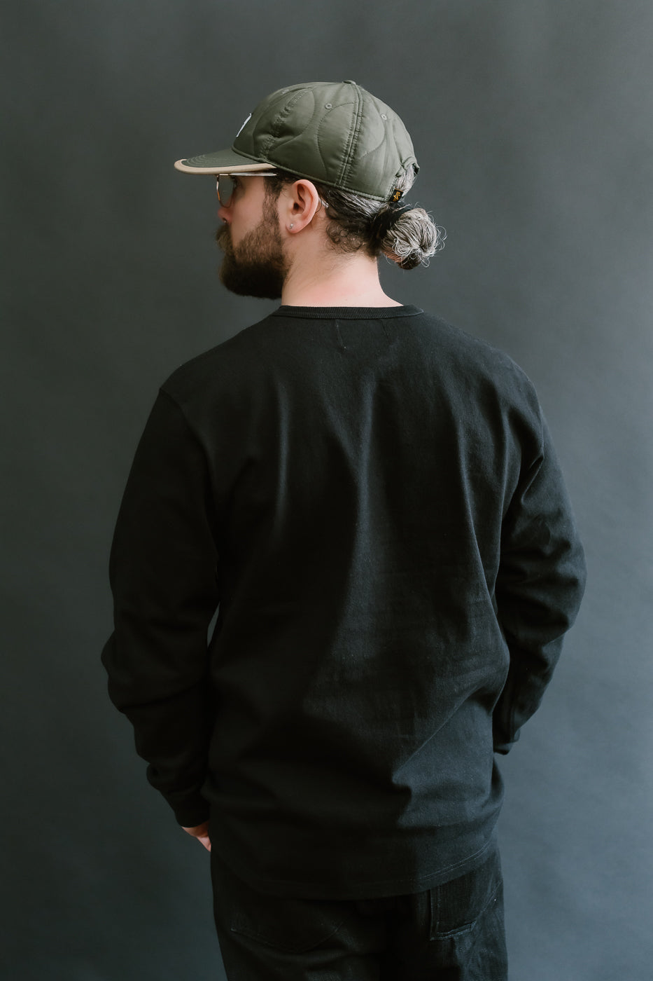 Double Heavyweight Long Sleeve T-Shirt - Black