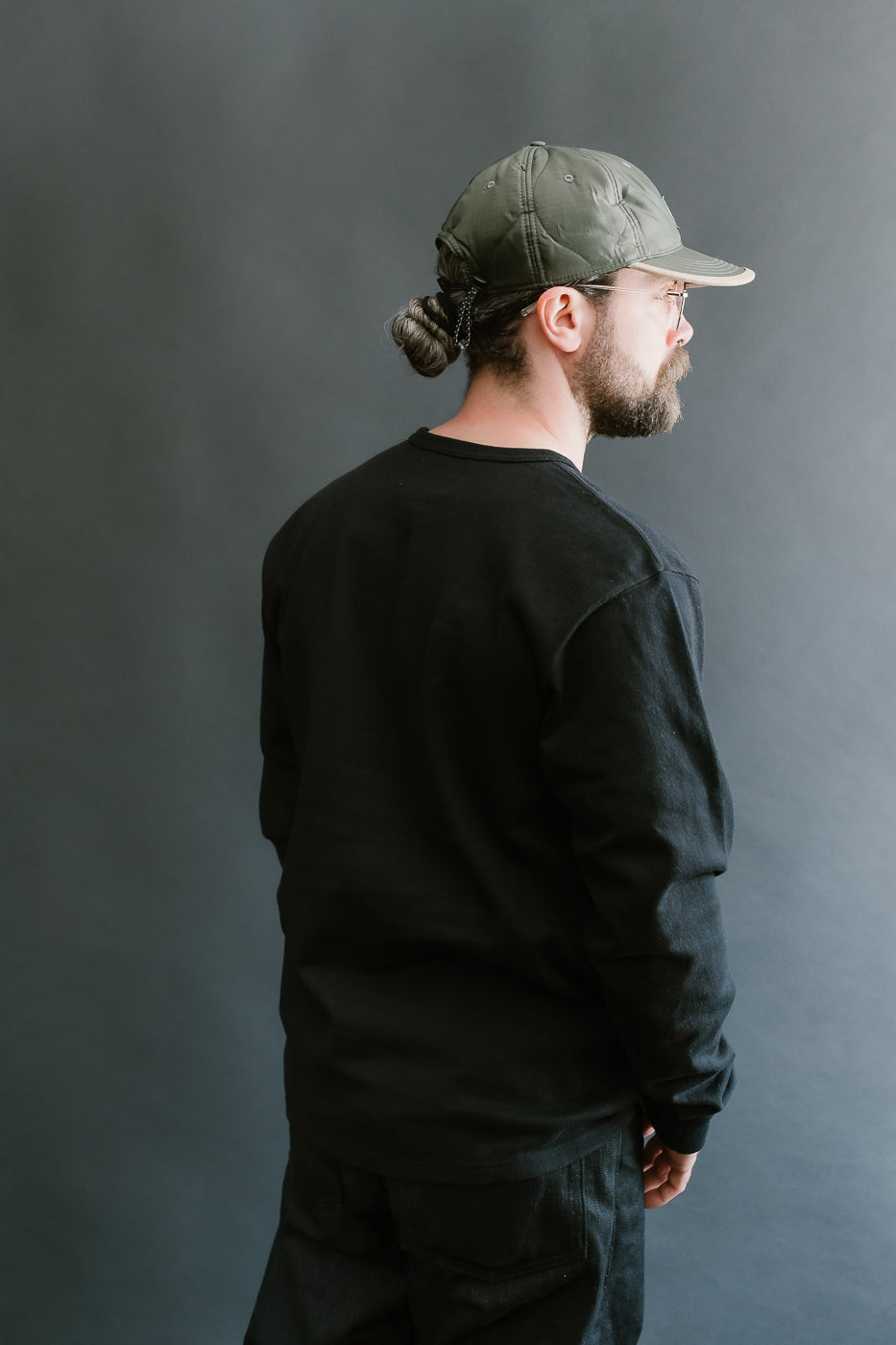 Double Heavyweight Long Sleeve T-Shirt - Black