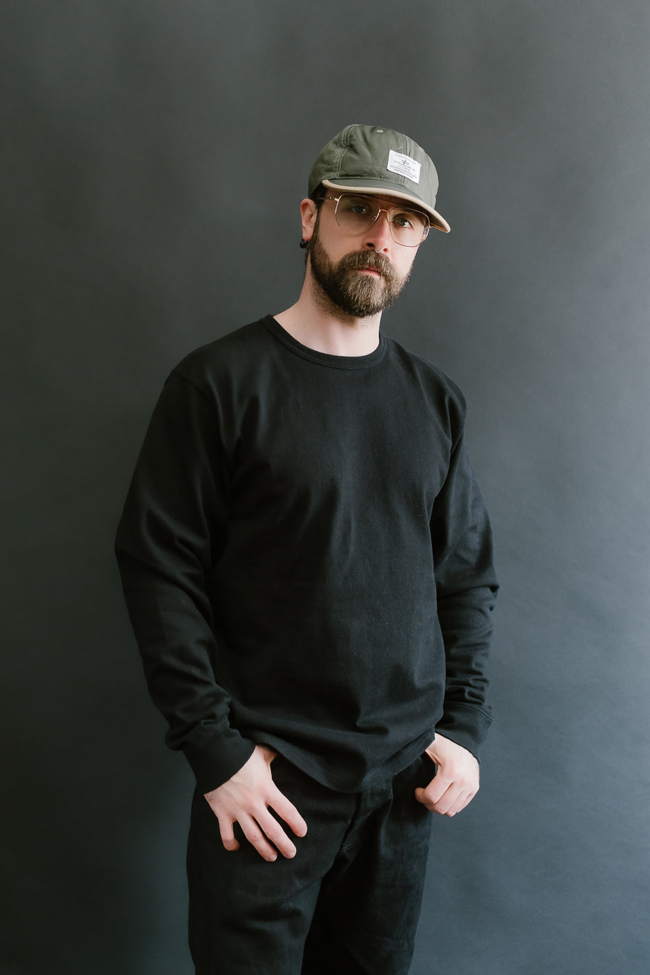 Double Heavyweight Long Sleeve T-Shirt - Black
