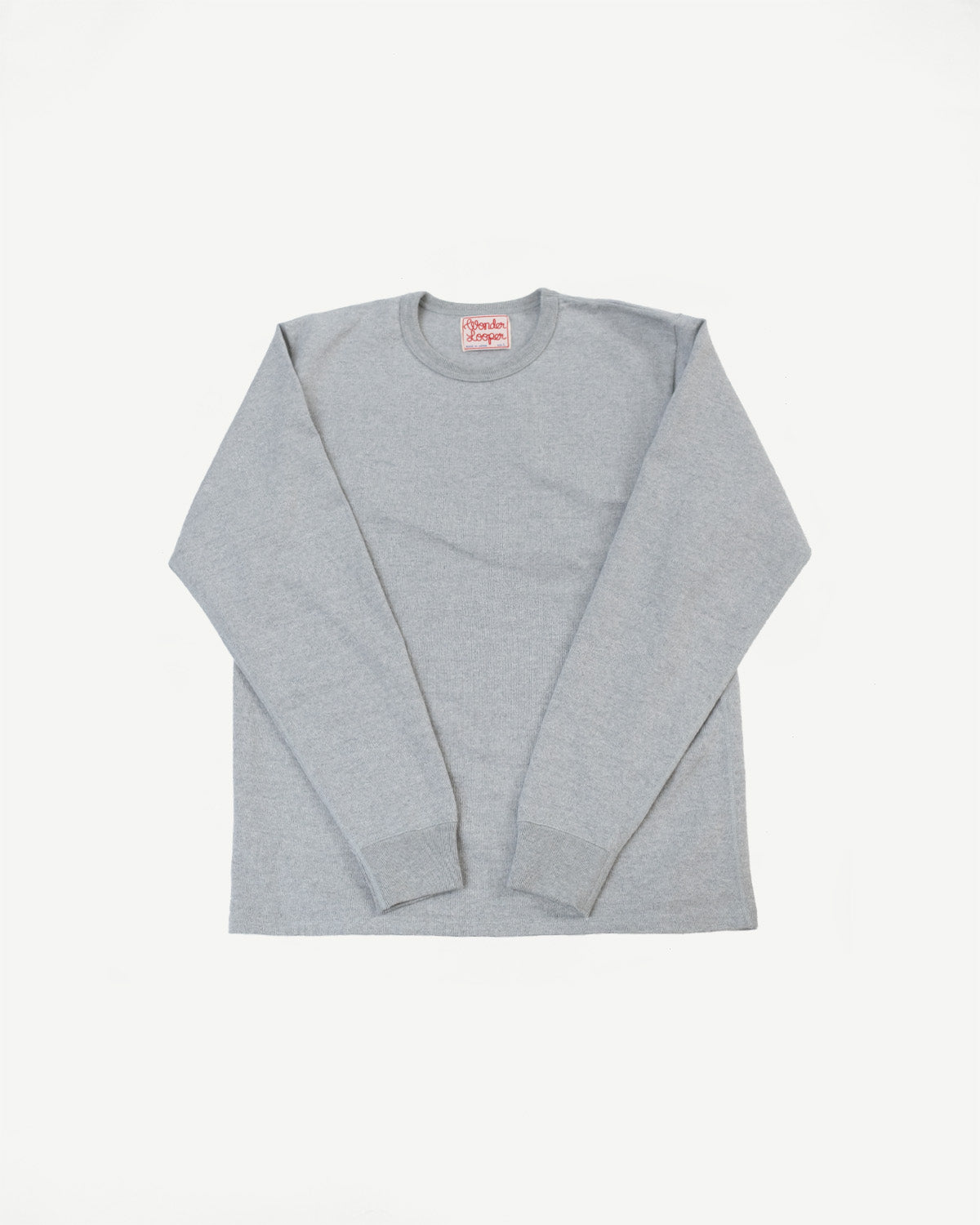 Double Heavyweight Long Sleeve T-Shirt - Heather Grey