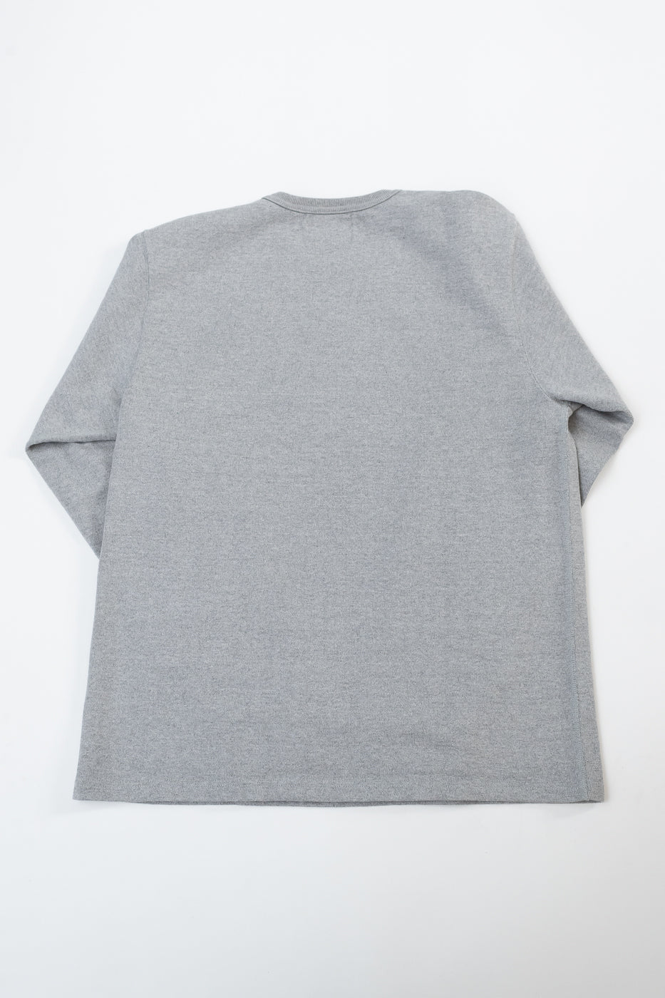 Double Heavyweight Long Sleeve T-Shirt - Heather Grey
