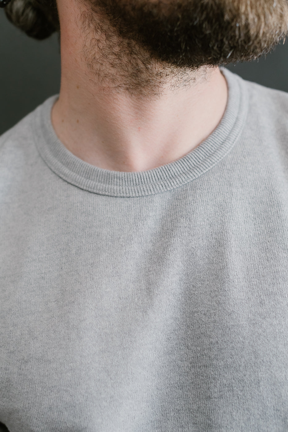 Double Heavyweight Long Sleeve T-Shirt - Heather Grey