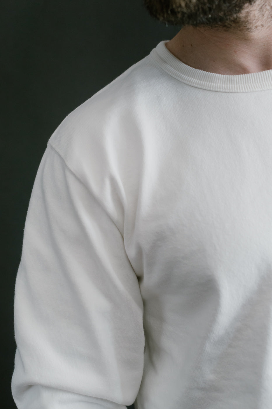 Double Heavyweight Long Sleeve T-Shirt - White