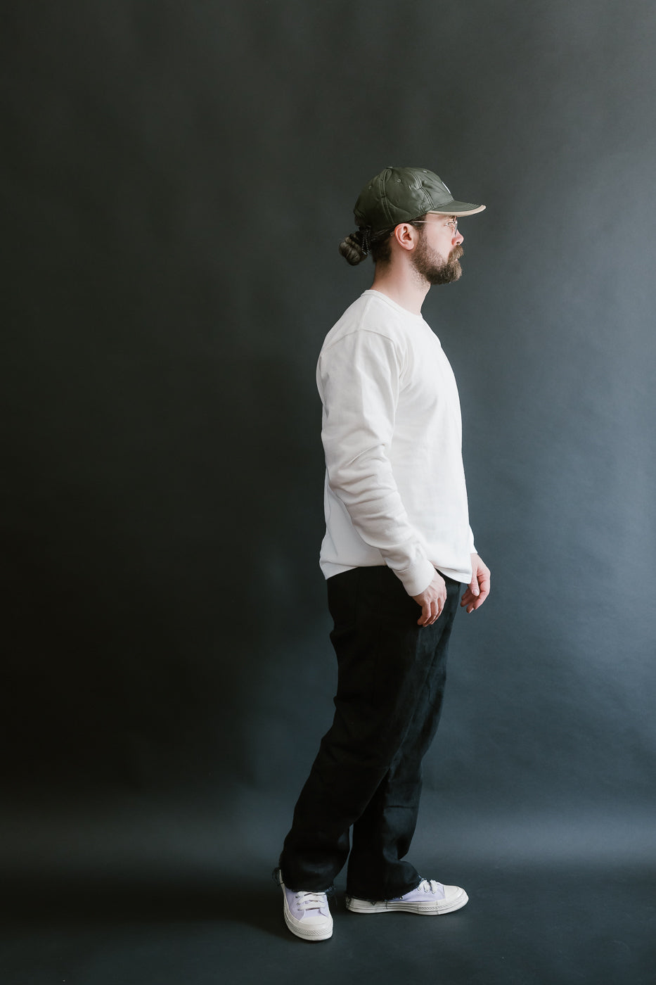 Double Heavyweight Long Sleeve T-Shirt - White