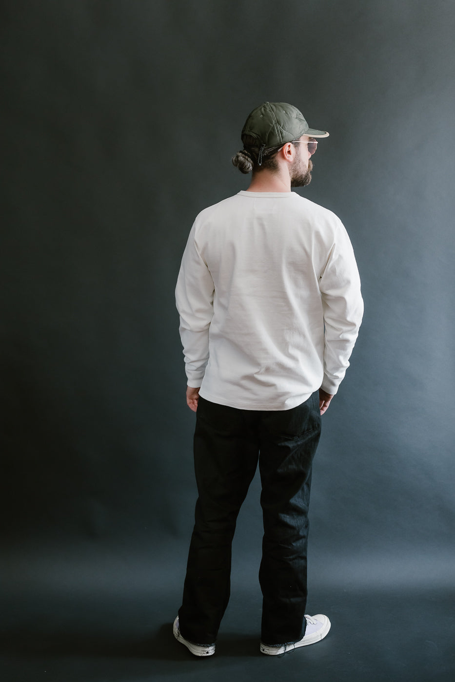 Double Heavyweight Long Sleeve T-Shirt - White