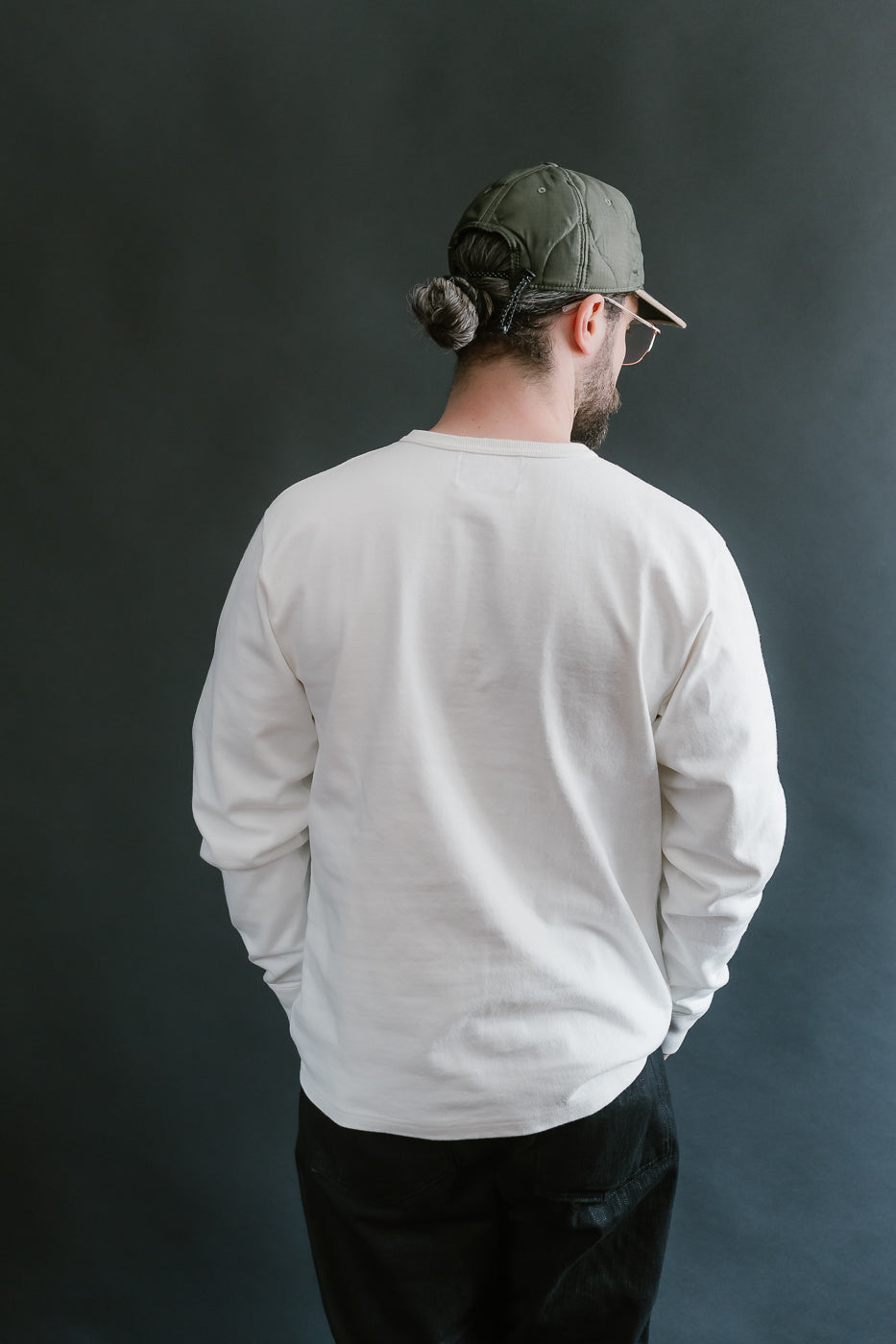 Double Heavyweight Long Sleeve T-Shirt - White