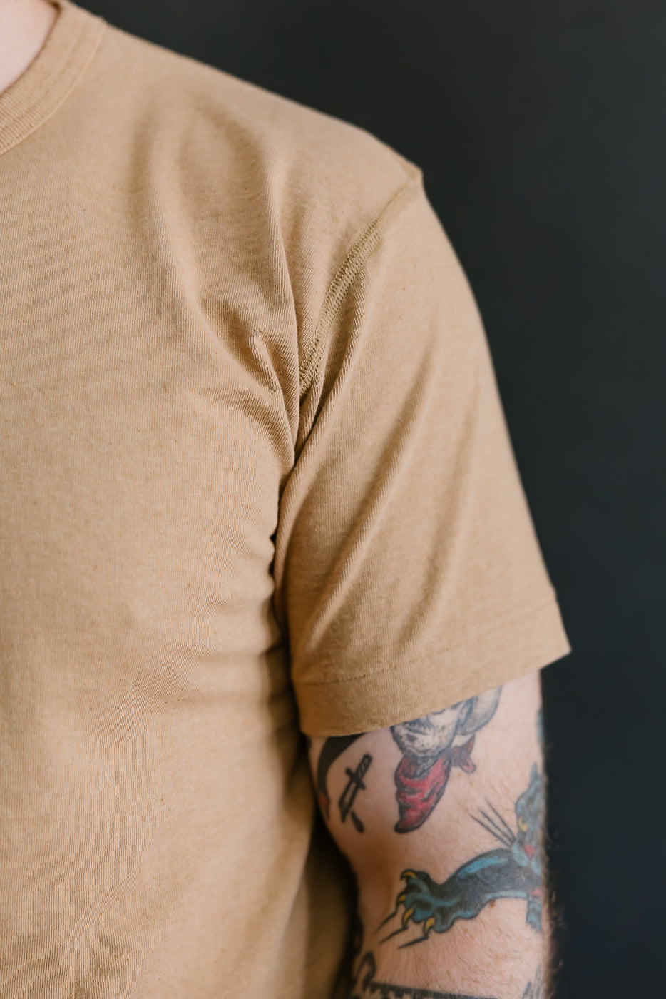 Foxfibre® Tsuriami Crewneck T-Shirt - Coyote 70