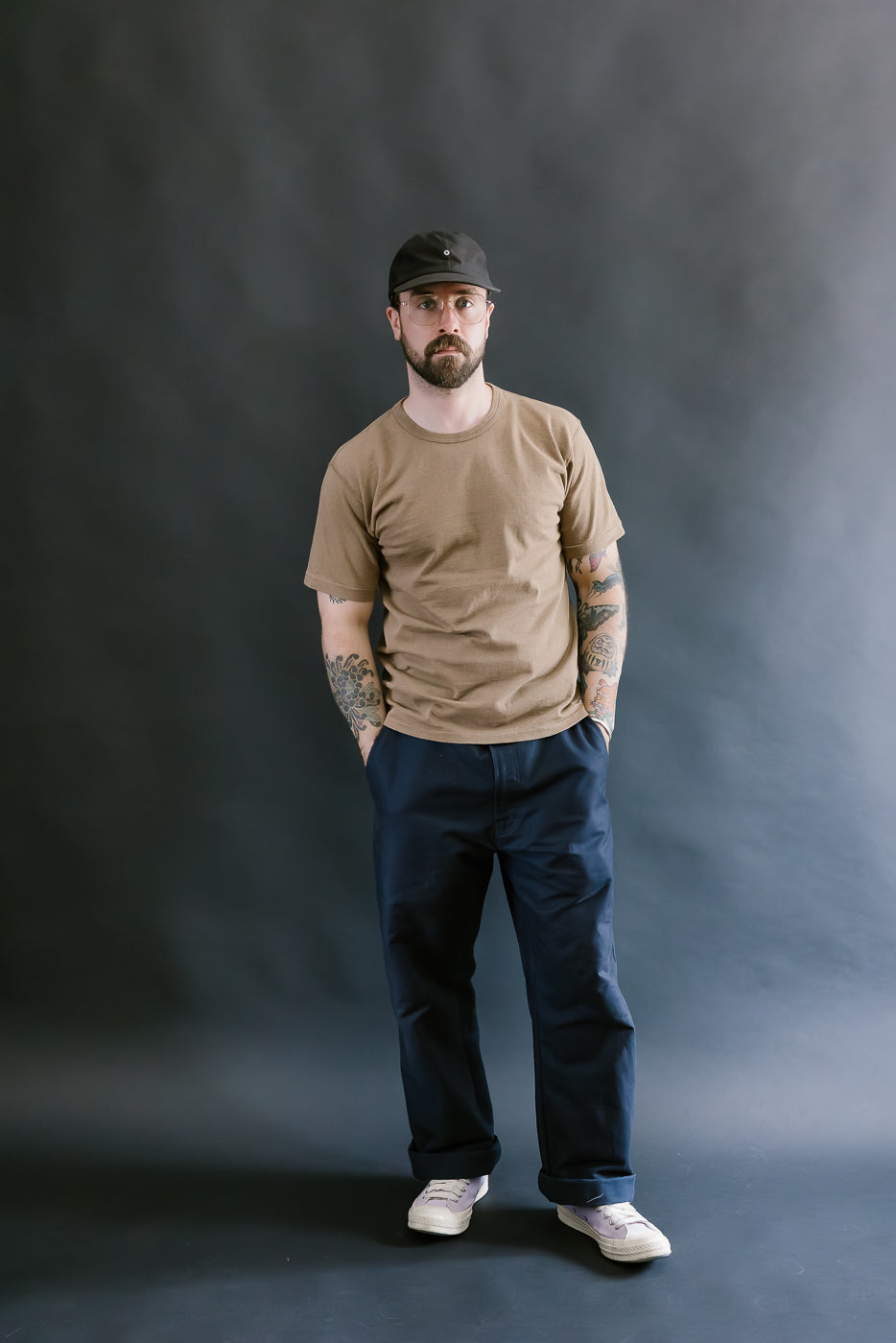 Iron Mordant Foxfibre® Tsuriami Crewneck T-Shirt - Coyote 70