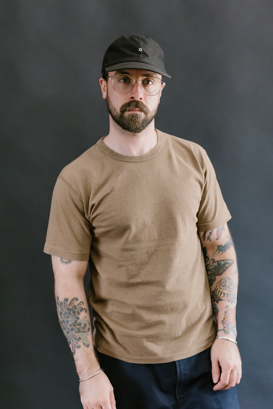 Iron Mordant Foxfibre® Tsuriami Crewneck T-Shirt - Coyote 70
