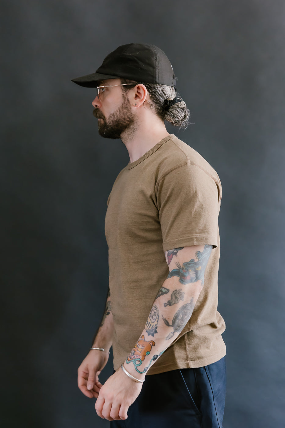 Iron Mordant Foxfibre® Tsuriami Crewneck T-Shirt - Coyote 70