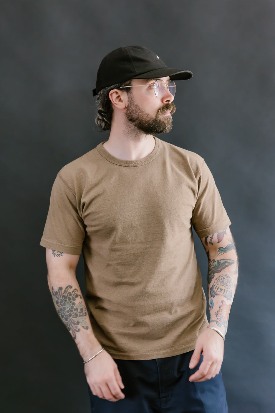 Iron Mordant Foxfibre® Tsuriami Crewneck T-Shirt - Coyote 70