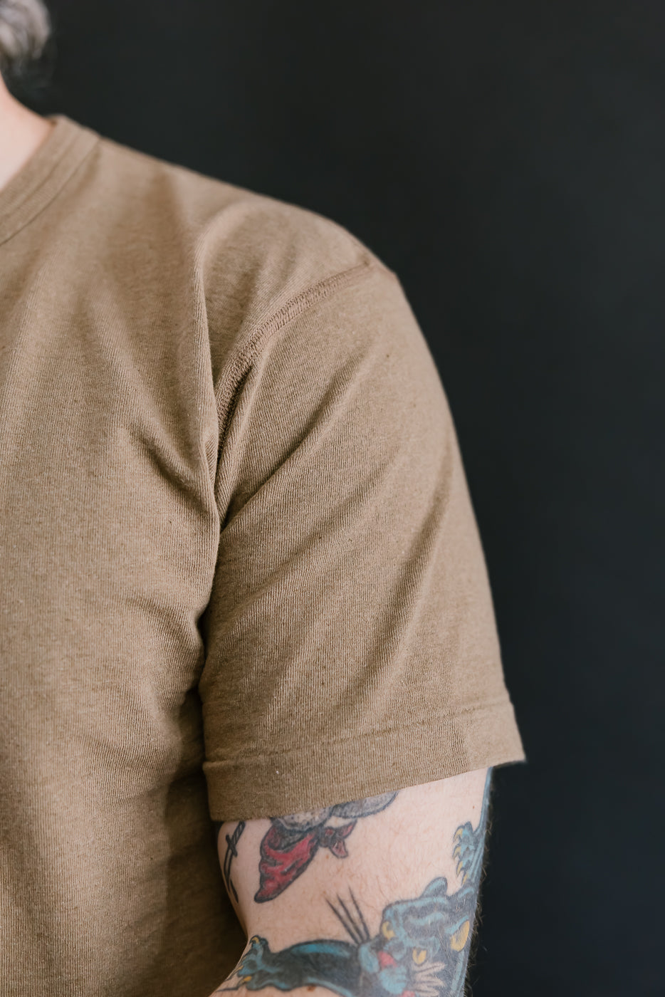 Iron Mordant Foxfibre® Tsuriami Crewneck T-Shirt - Coyote 70