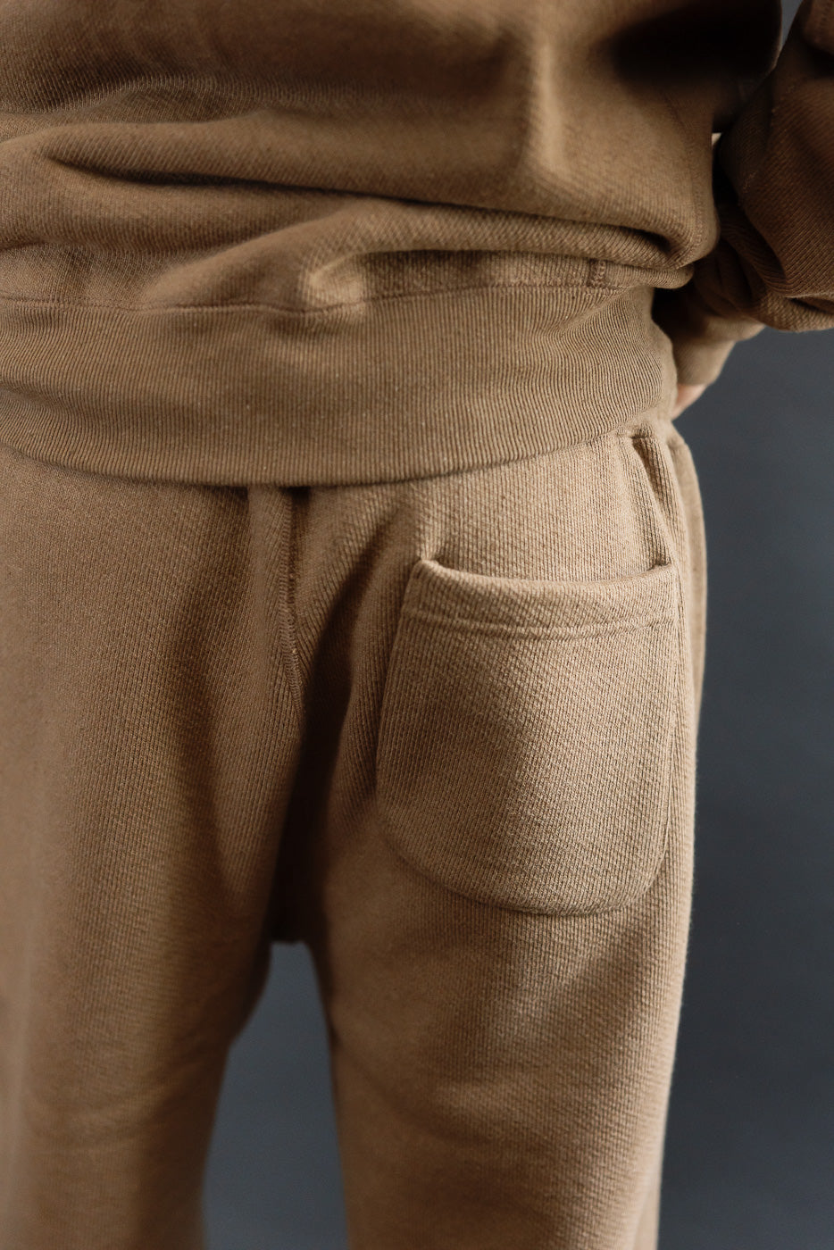 Sweatpant - Iron Mordant Double Heavyweight French Terry Foxfibre® - Coyote 80