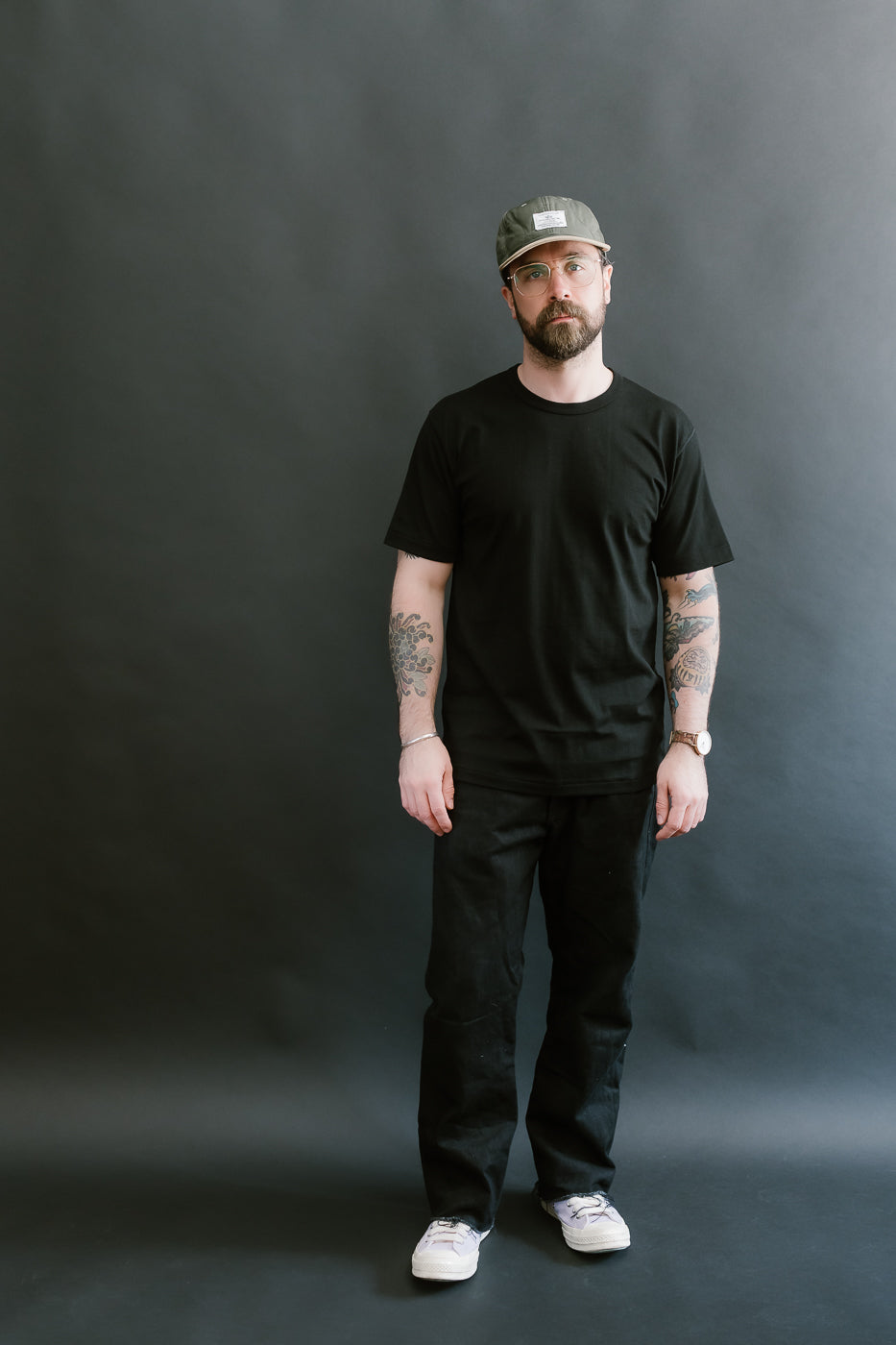 Ultimate Pima Tsuriami Crewneck T-Shirt - Black