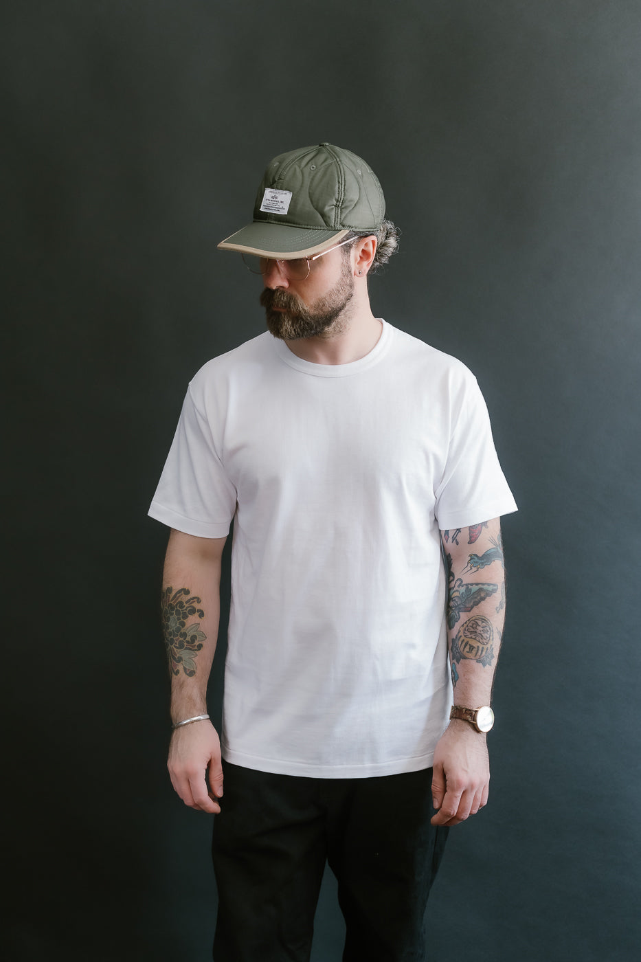 Ultimate Pima Tsuriami Crewneck T-Shirt - White