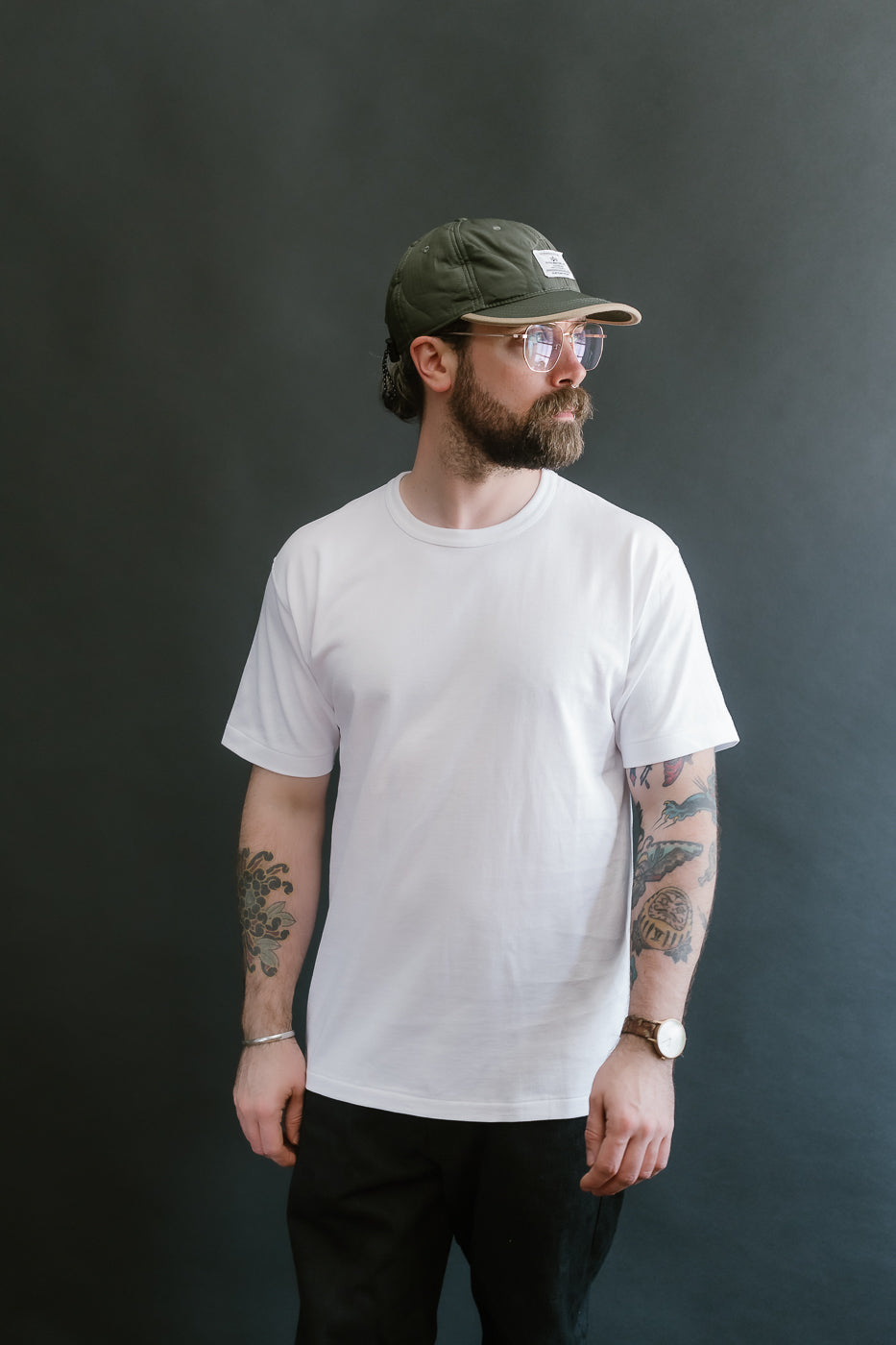 Ultimate Pima Tsuriami Crewneck T-Shirt - White