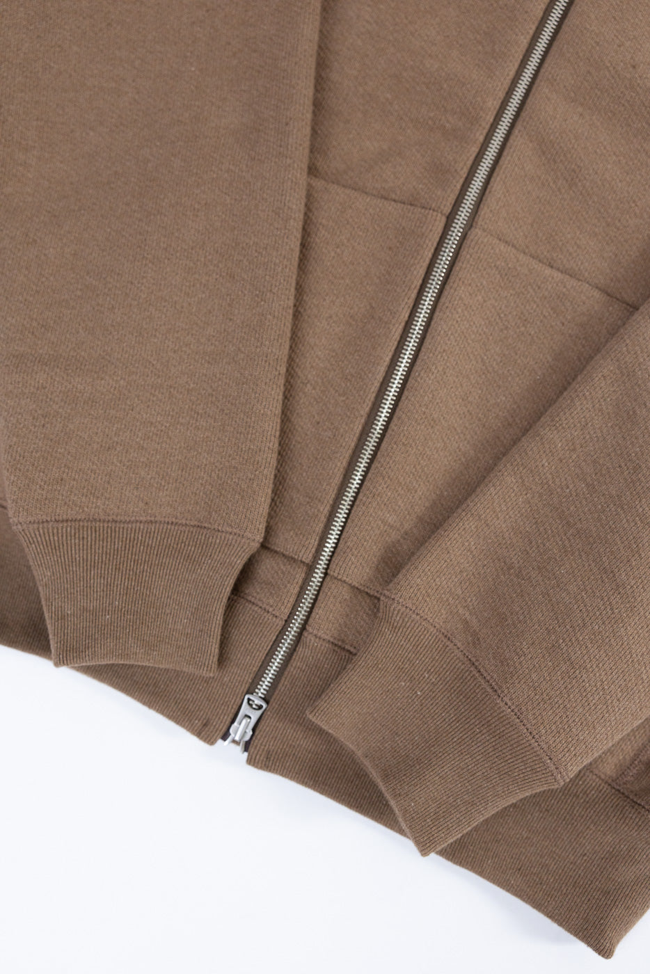 Zip Hoodie - Iron Mordant Double Heavyweight French Terry Foxfibre® - Coyote 80