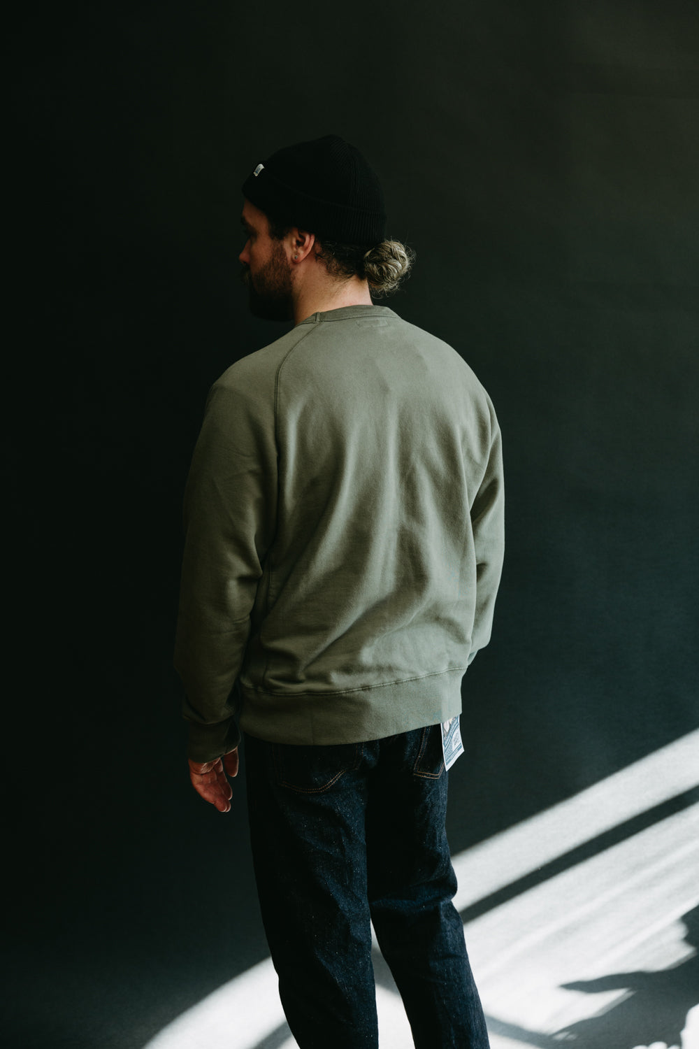349VF.40 - 12oz Loopwheeled Sweatshirt Vintage Washed Oversized Fit - Army