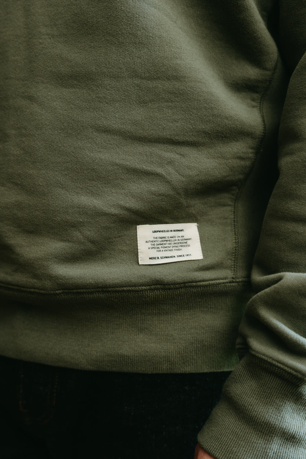 349VF.40 - 12oz Loopwheeled Sweatshirt Vintage Washed Oversized Fit - Army