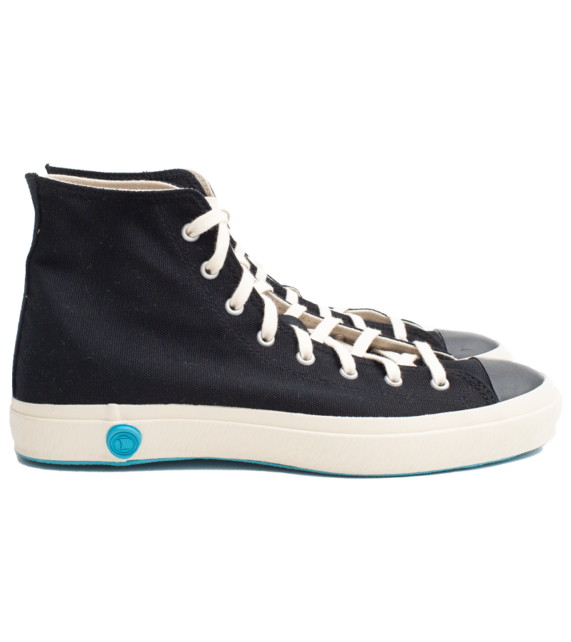 ☆〜（ゝ。∂） 01JP High Top Sneaker in Black – Blue Owl Workshop