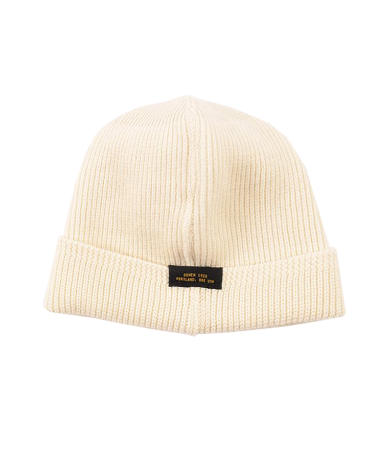 Wool Knit Watch Cap - Natural