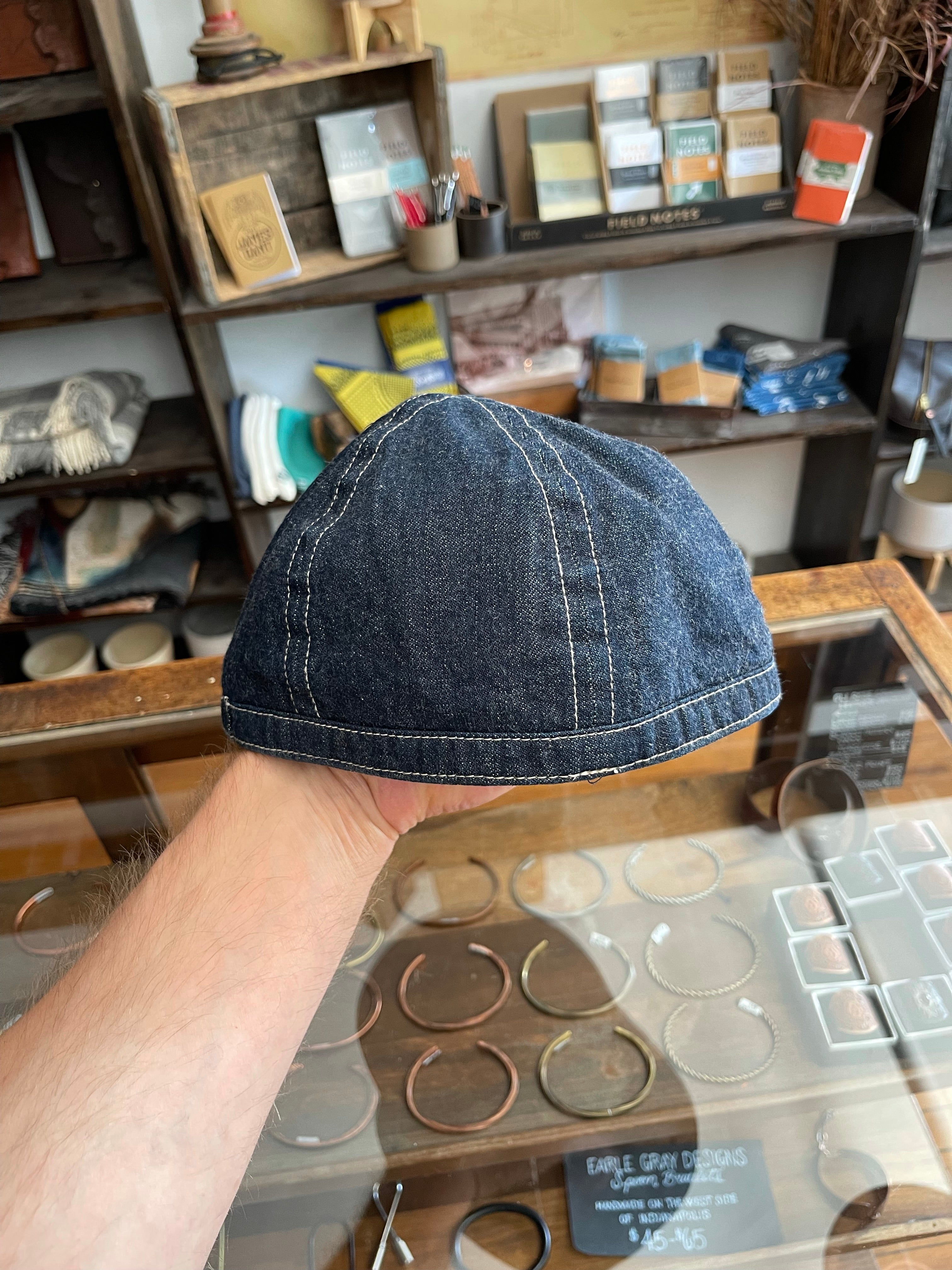 Gently Used Made in Japan 2-Hat Bundle - Indigo, Indigo