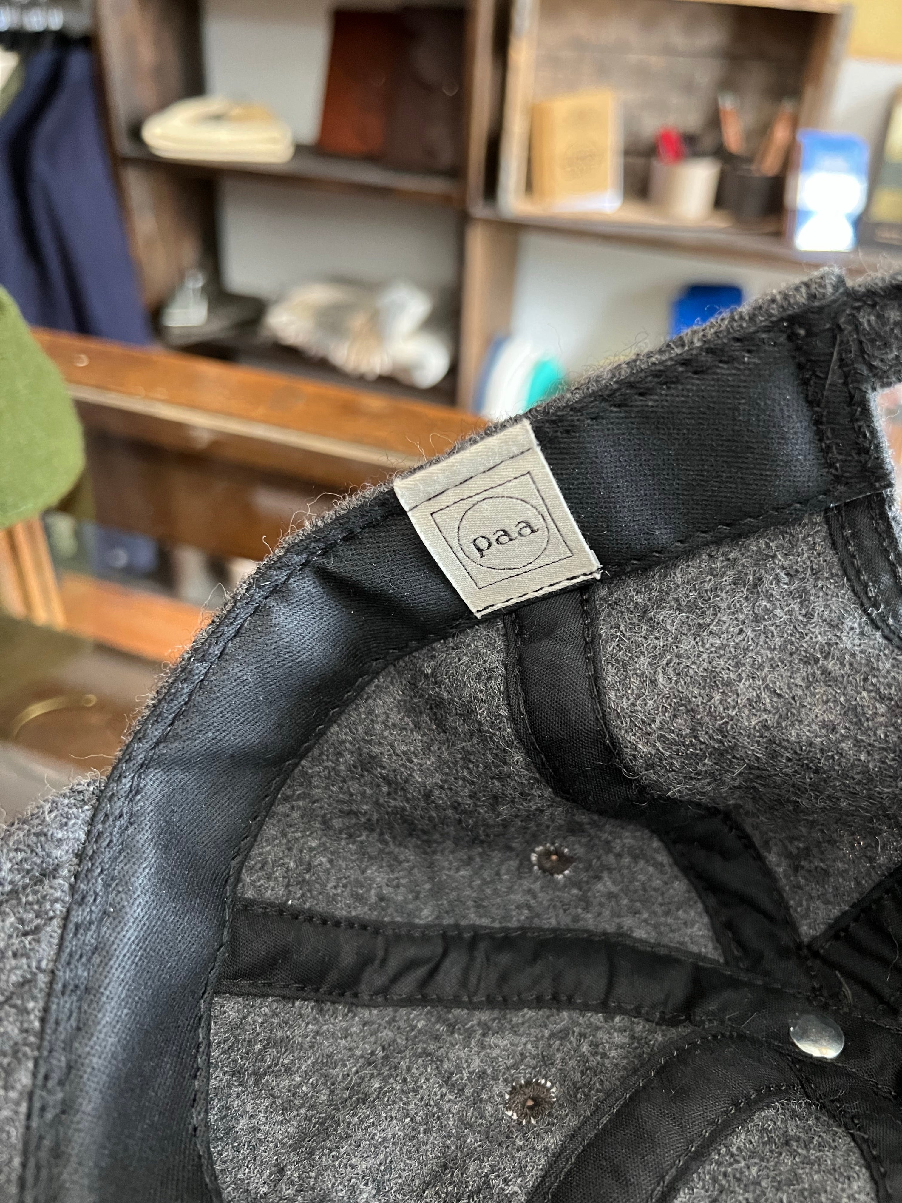 Gently Used Paa Wool Two Caps Bundle - Green/Navy, Heather Gray