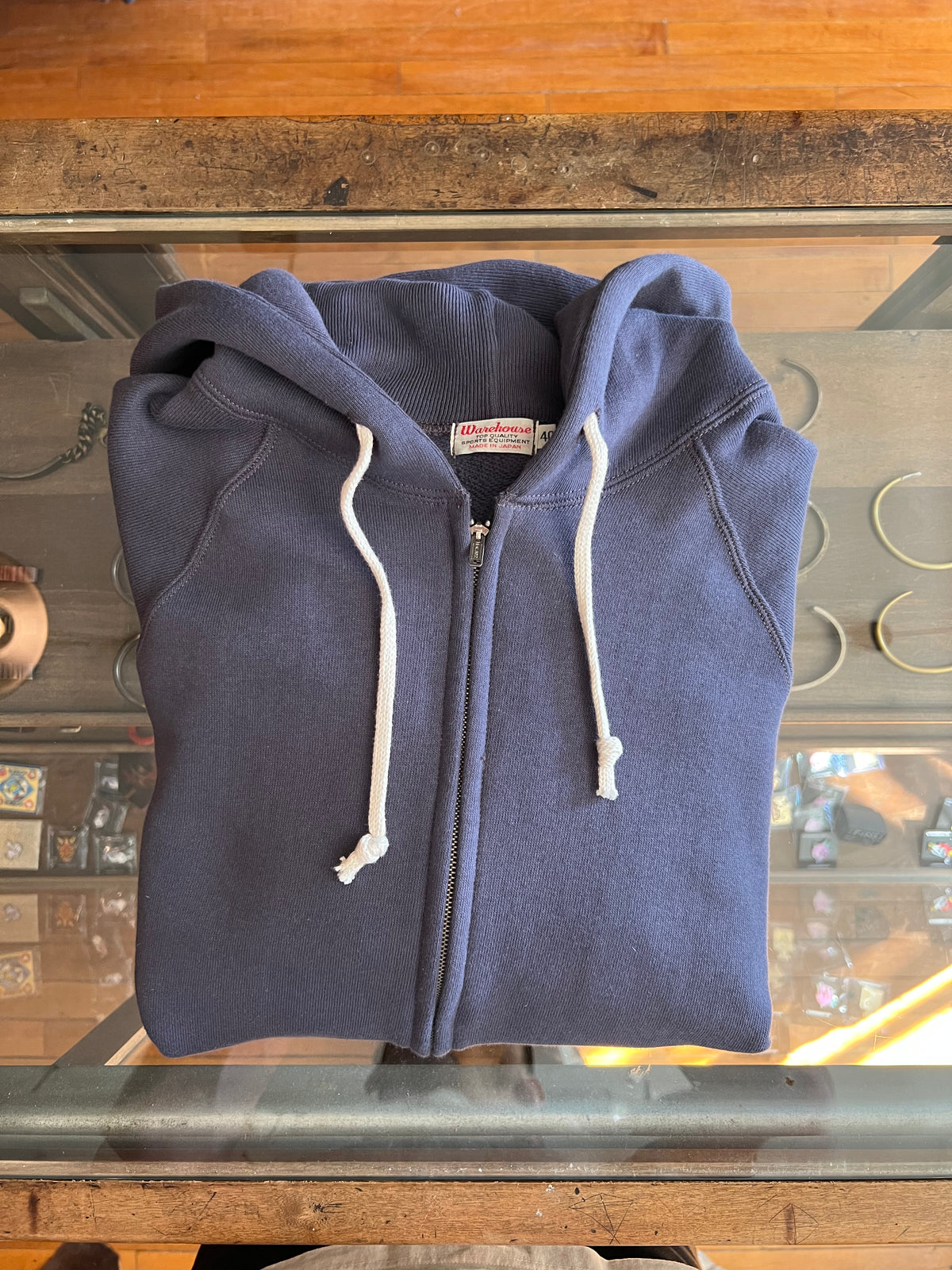 Gently Used Warehouse & Co. Loopwheel Full-Zip Hoodie - Eggplant