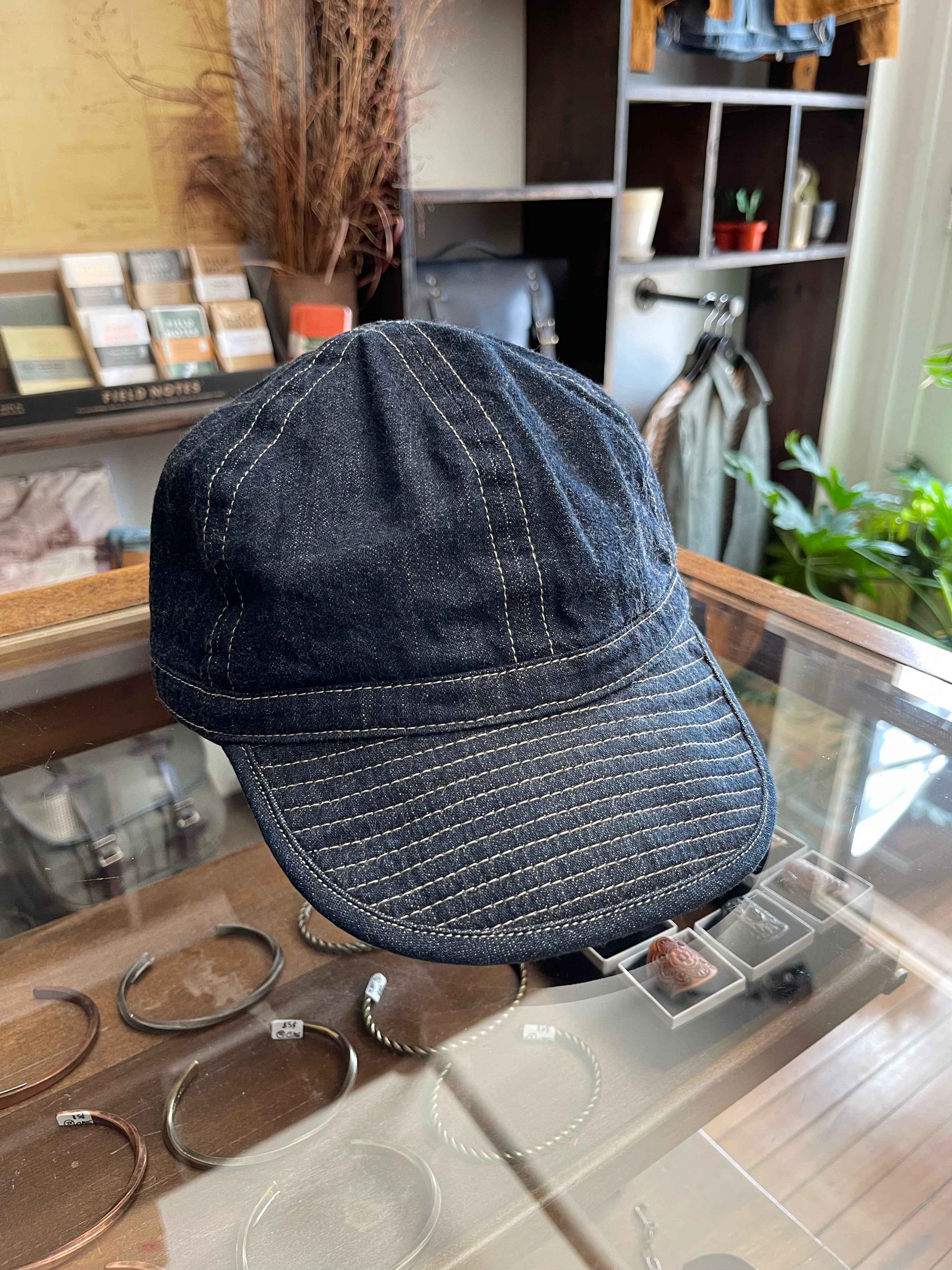 Gently Used Made in Japan 2-Hat Bundle - Indigo, Indigo
