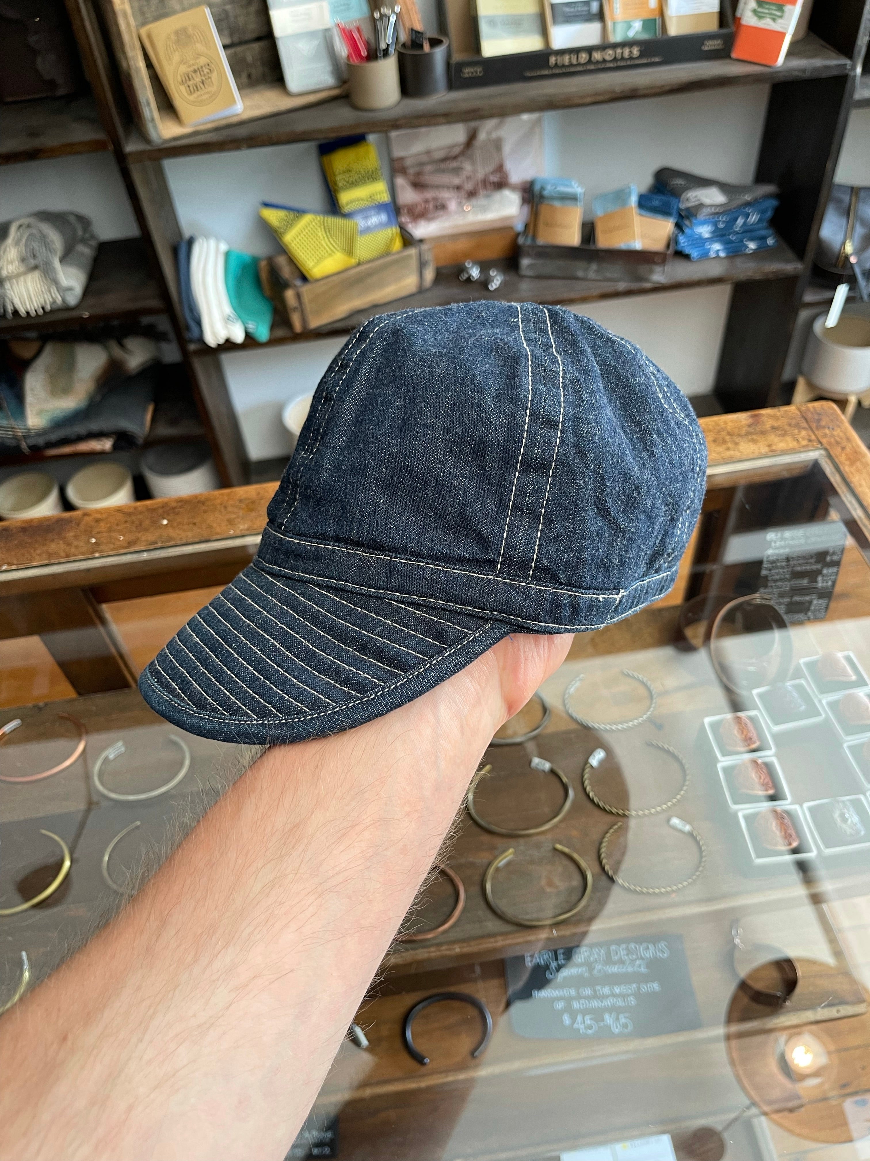 Gently Used Made in Japan 2-Hat Bundle - Indigo, Indigo
