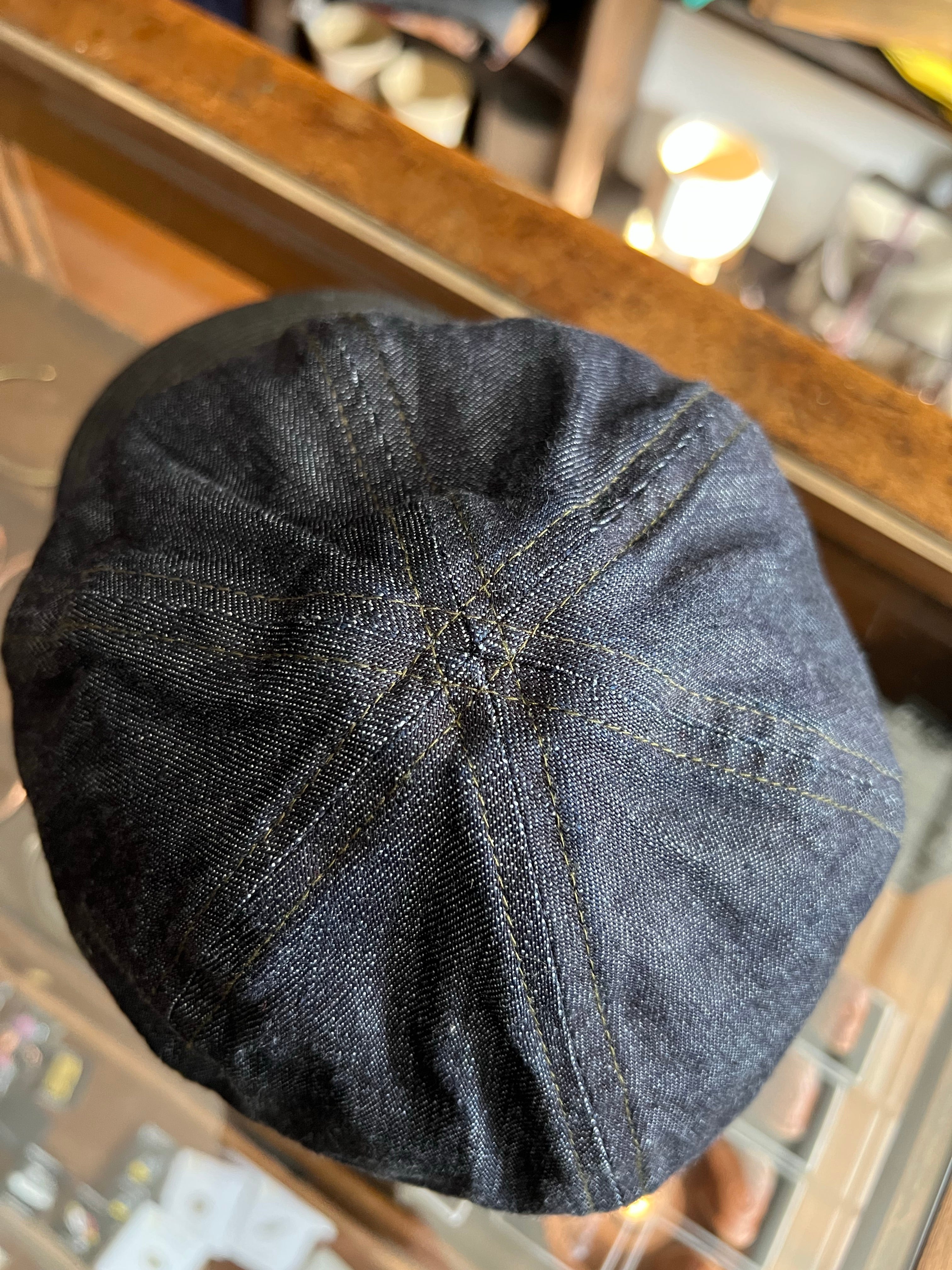 Gently Used Papa Nui Grease Monkey A-3 Cap - Indigo - Large